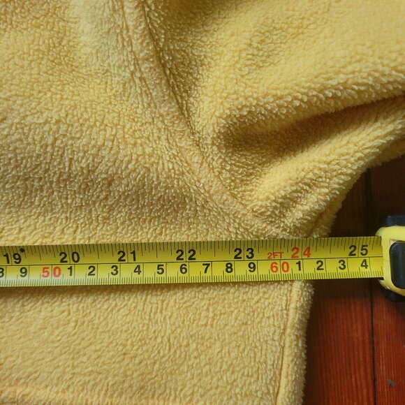 Yellow Fleece Zip, sz Large - Picture 6 of 10